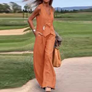 Casual Women’s Solid Colour Cord Sets