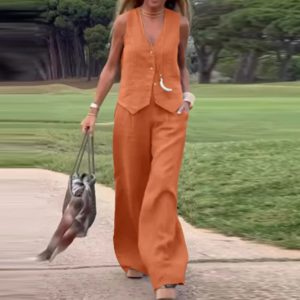 Casual Women’s Solid Colour Cord Sets