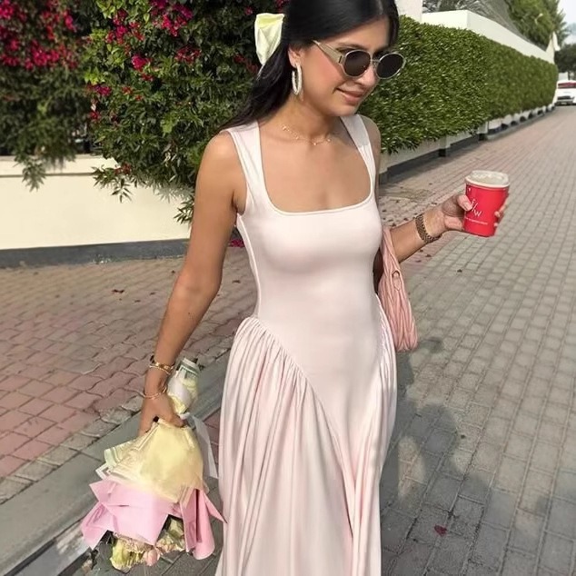 white casual dress