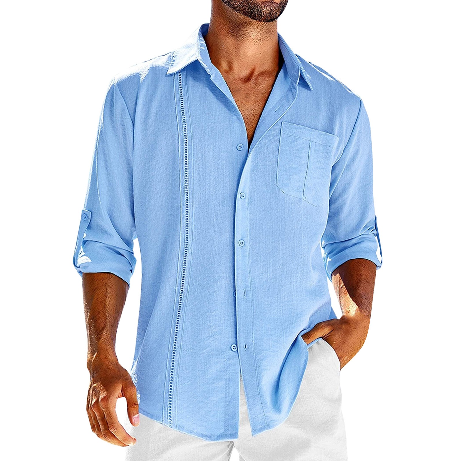 Casual Long Sleeve Men's Shirt - Image 3