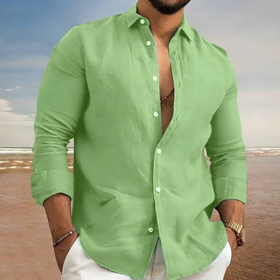 Mens Long-sleeve Fashion Shirts For Spring And Autumn - Image 5