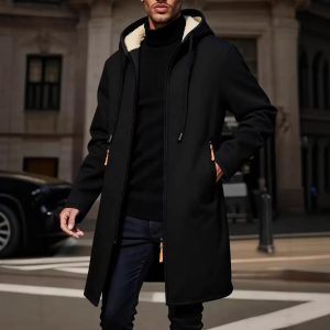 Mid-length Thin-fleece Loose-fit Plus-size