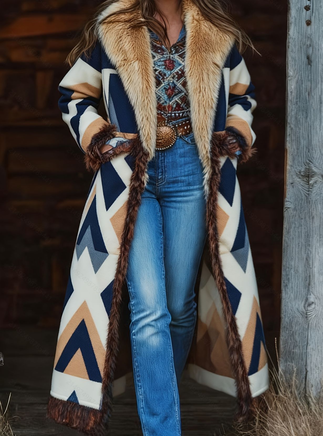 Retro-style Warm For Fall And Winter coat - Image 5