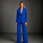 blue suit cord set