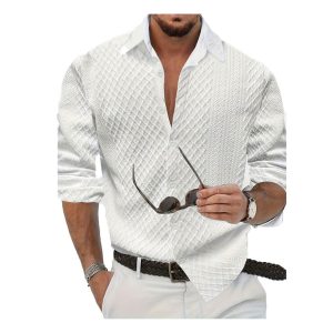Trendy Mens Fashion Lapel Shirt