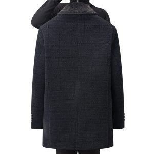 Fleece-lined Thickened Detachable Two-piece Men’s Coat