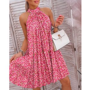 Printed Mini Dress For Woman