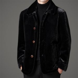 Men’s Winter Middle-aged Wool Coat