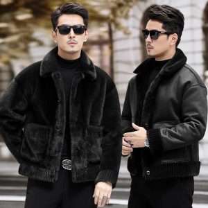 Men’s Fur Chenille Coat