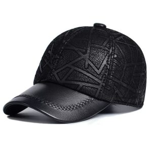 Mens Leather Hat.