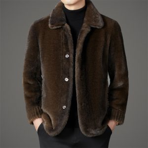 Men’s Winter Middle-aged Wool Coat