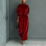 red velvet cord set