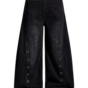 Eyelet Washed Scimitar Jeans