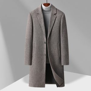 Stylish Simple And Elegant Mens Wool Coat