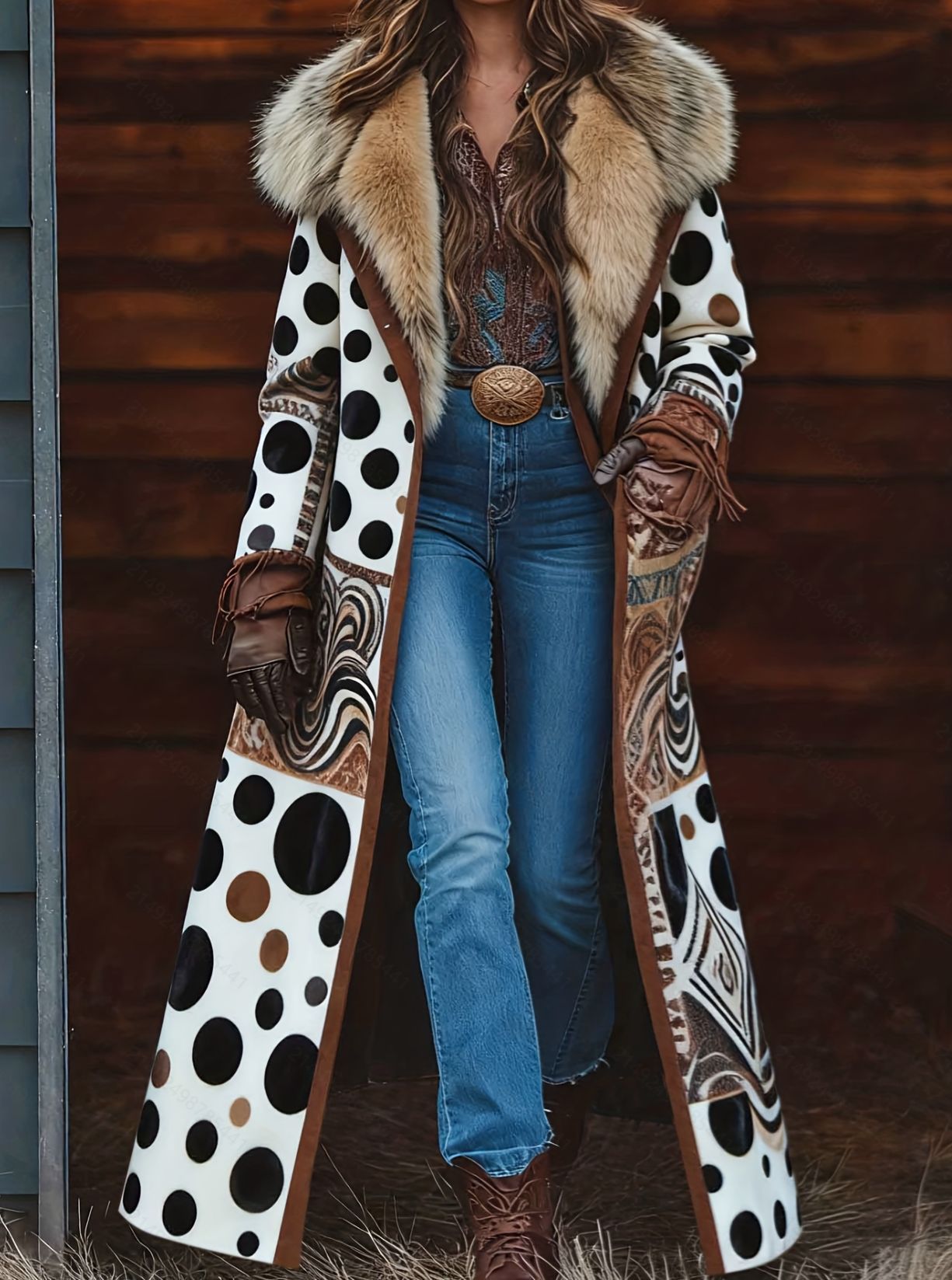 Retro-style Warm For Fall And Winter coat - Image 4