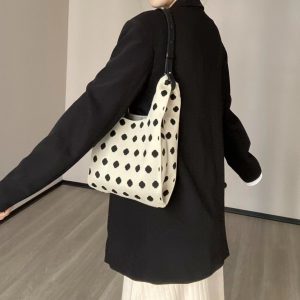 Student Hand-carrying Casual Bucket Tote Bag