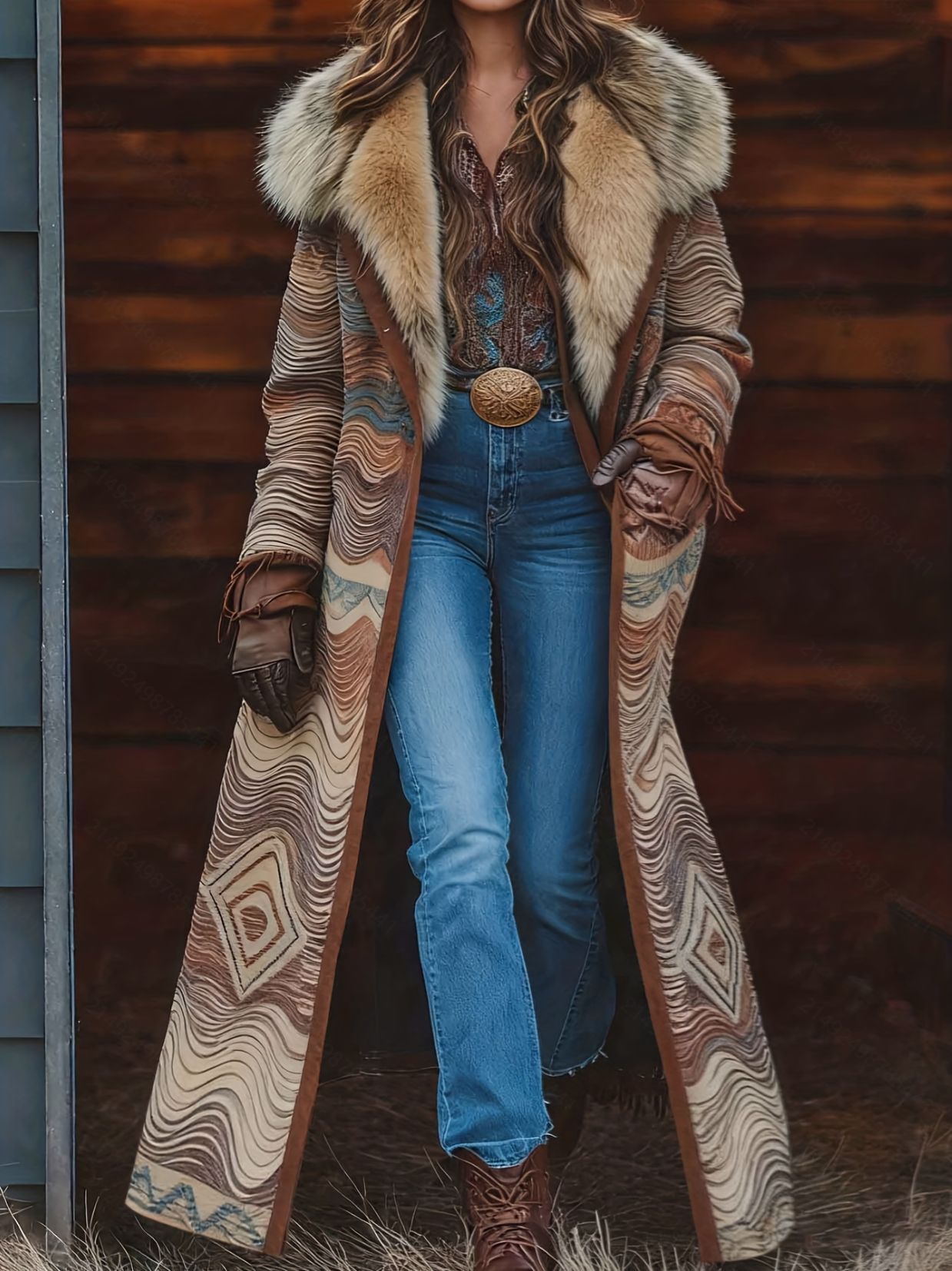 Retro-style Warm For Fall And Winter coat - Image 6