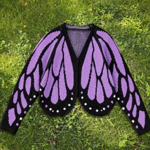 Women’s Butterfly Knit Cardigan Sweater