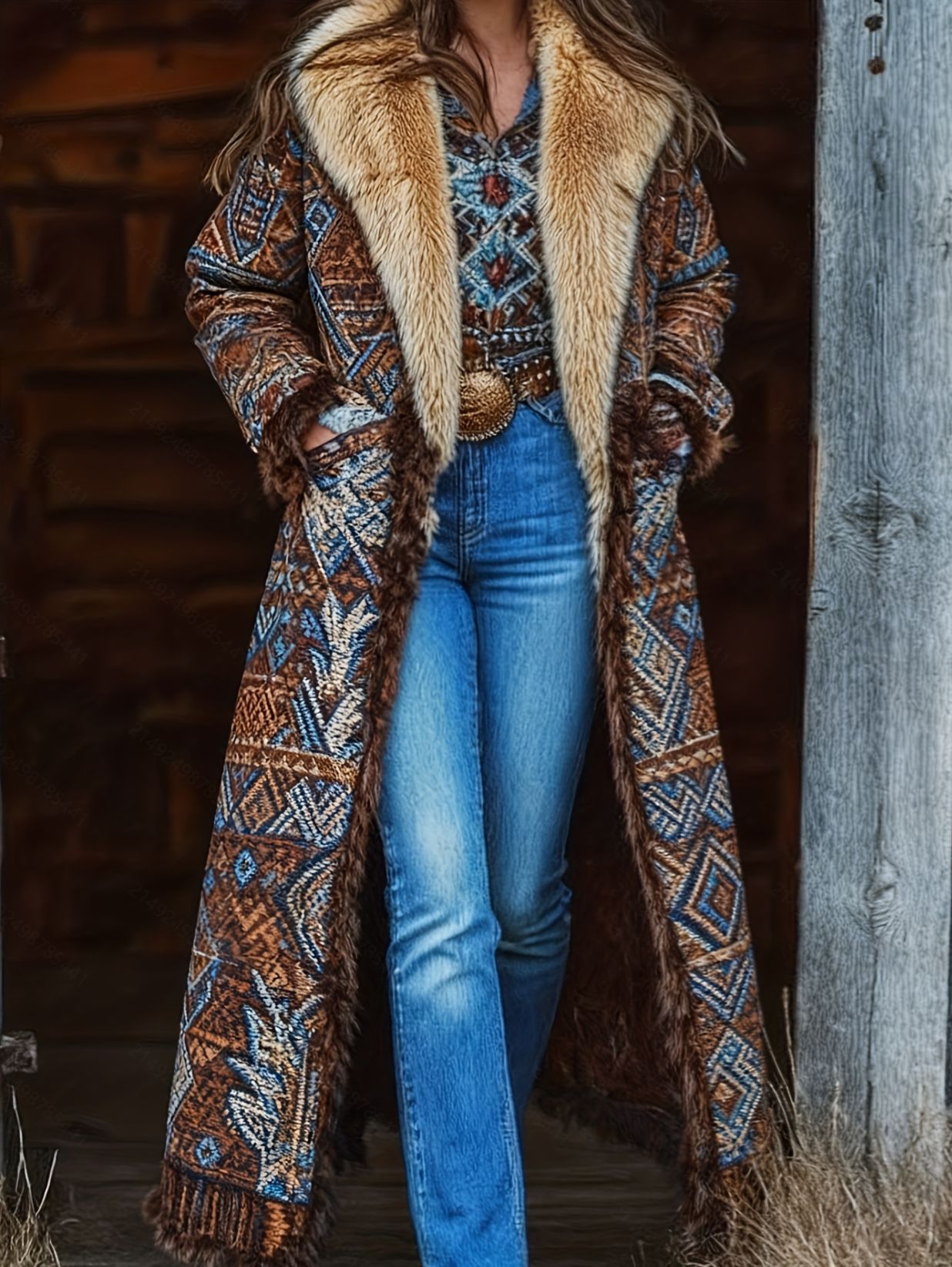 Retro-style Warm For Fall And Winter coat - Image 3