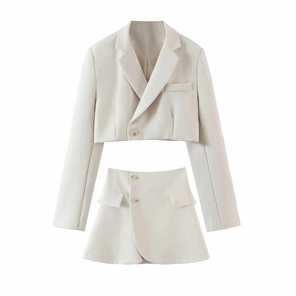 Cropped Blazer Mini Dress - Image 5
