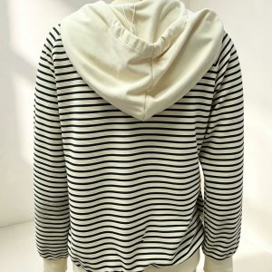 Women’s Striped Hooded winter Wear