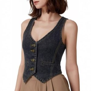 Cropped Vest Women Tops