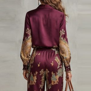 Printed Two-piece Women Casual Dresses&Cord Set