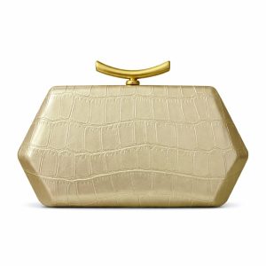 Crocodile Pattern Clutch Bag