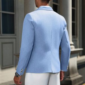 Mens Business-style Single-breasted Blazer