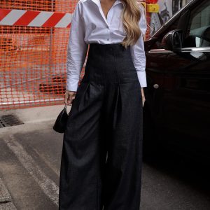 Elegant High-waist Wide-leg Jeans
