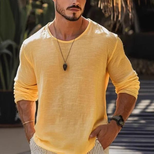 Men's Casual Solid Color Breathable T-Shirt - Image 6