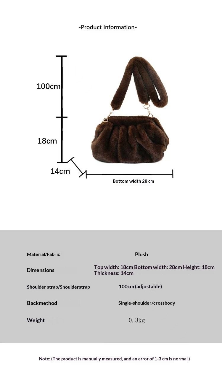 New Plush Shoulder Bag For Women - Image 2