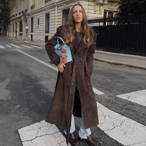 Womens Fashion outwear Trench Coat