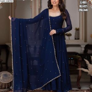 Blue Anarkali Suit