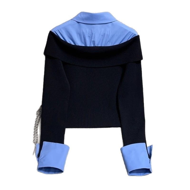 winter Preppy-style Slimming Knit sweater Top - Image 2