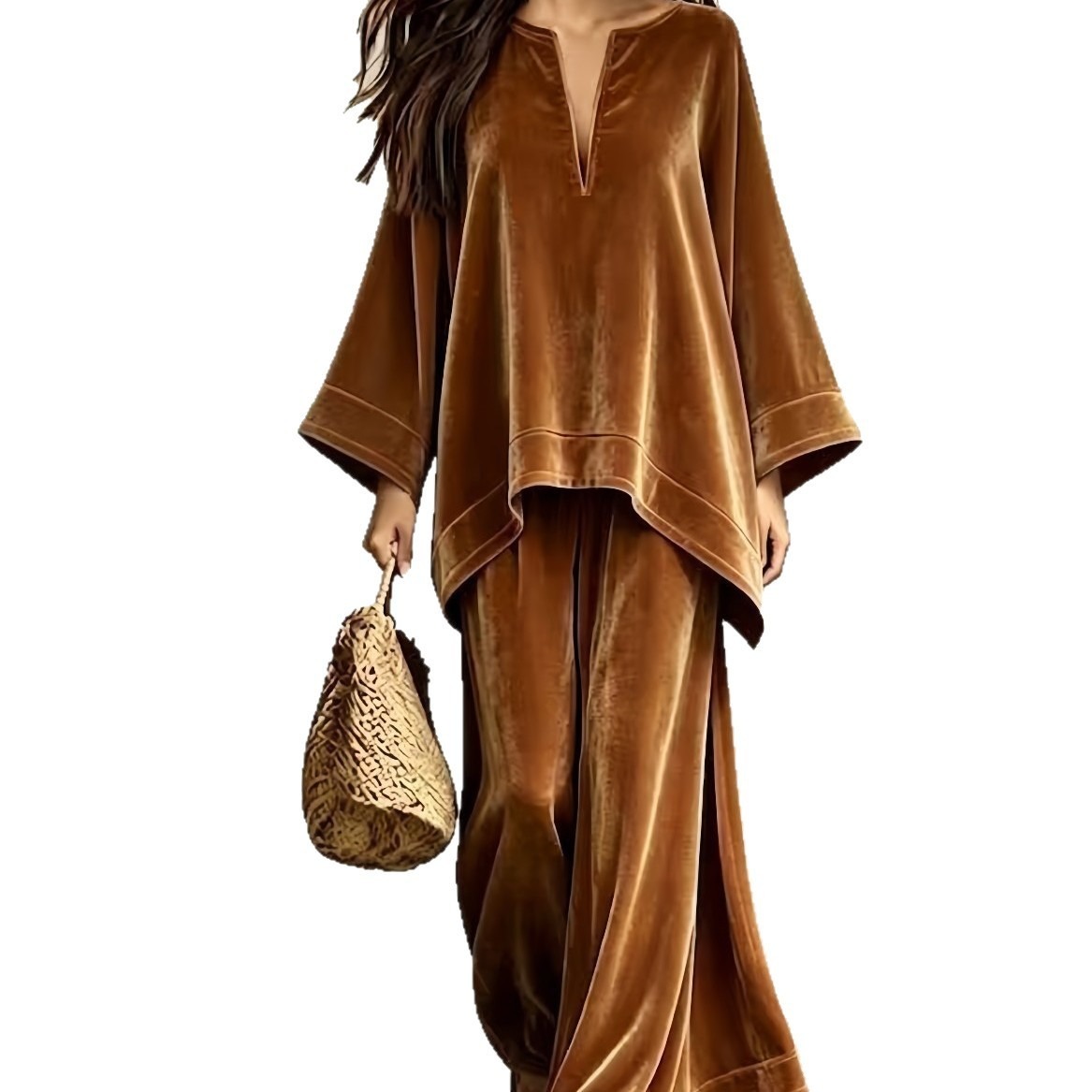 Wide-leg Pants Bohemian Two-piece Set - Image 3