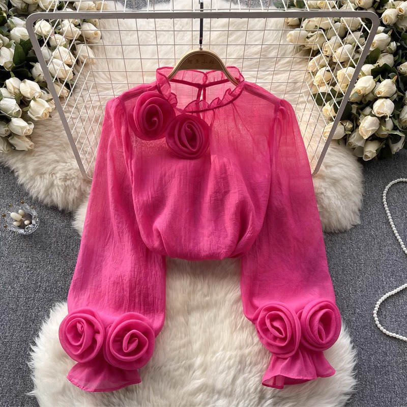 Chiffon Women Long-sleeve Top - Image 6
