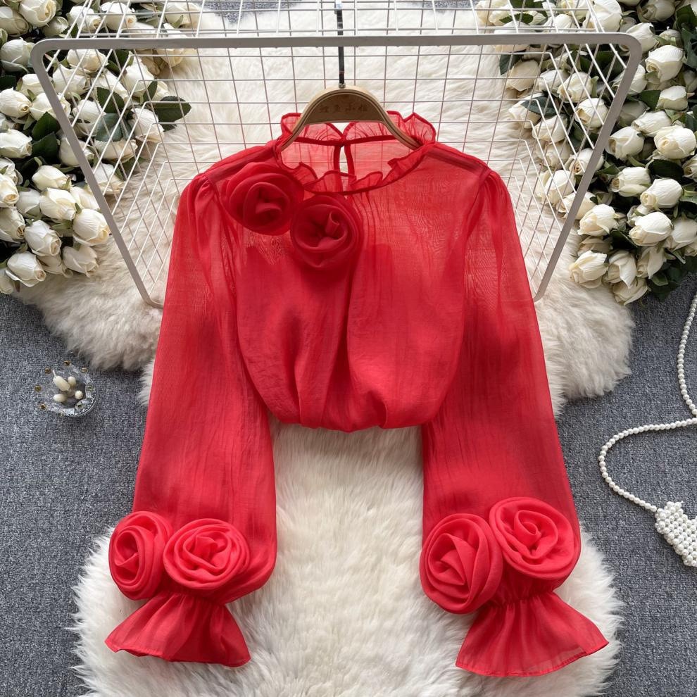 Chiffon Women Long-sleeve Top - Image 7