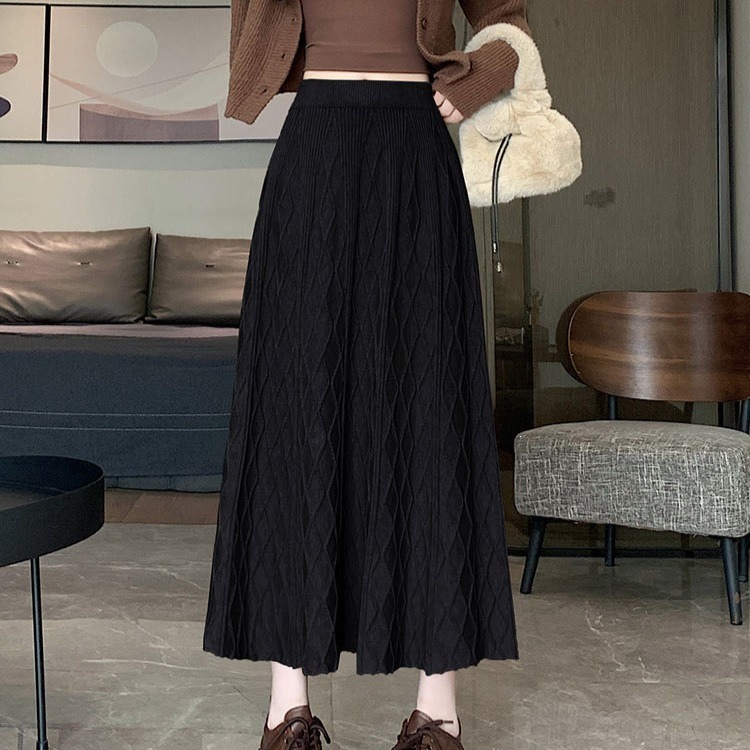 women Winter Wool Skirt - Image 3