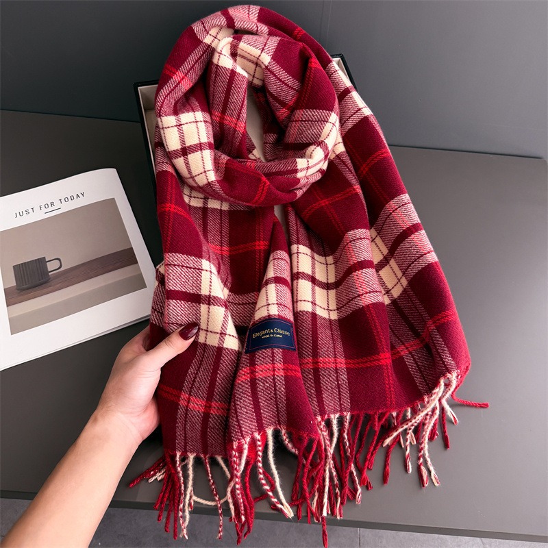 Women Winter Retro Warm Shawl