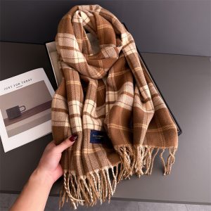 Women Winter Retro Warm Shawl