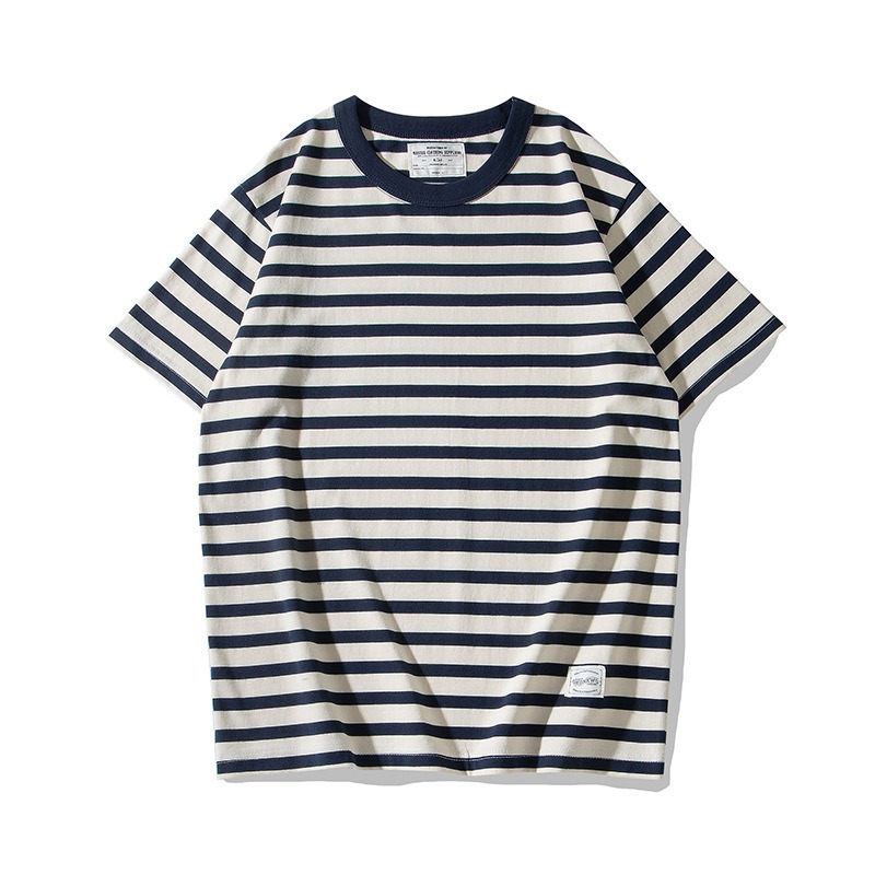 Men's Vintage Stripe Short-sleeved T-shirt - Image 6