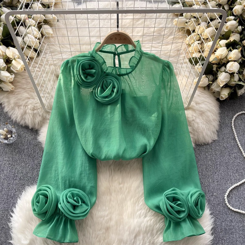 Chiffon Women Long-sleeve Top - Image 10
