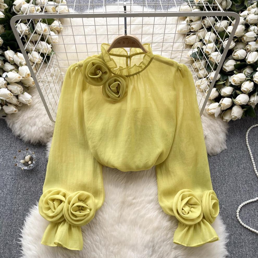Chiffon Women Long-sleeve Top - Image 3